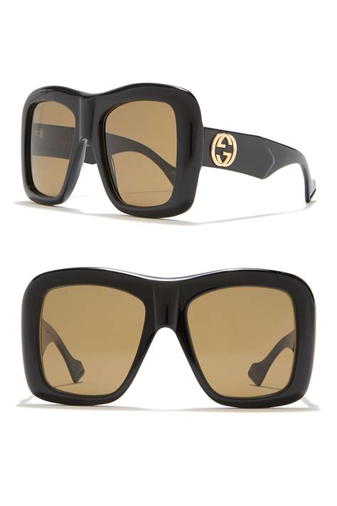 gucci gg oversized square acetate sunglasses|gucci unisex fashion 54mm sunglasses.